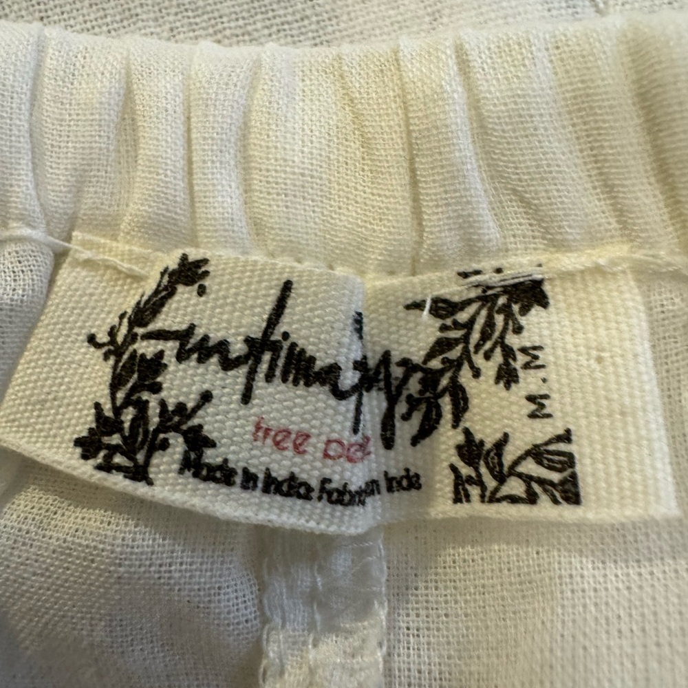 Free People In Full Swing Shorts White Lace Ruffle Boho M - Picture 12 of 14